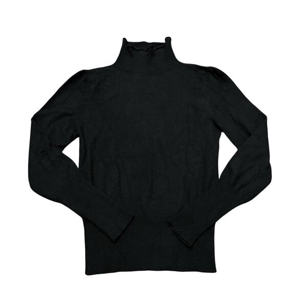 brunello cucinelli for bergdorf goodman turtleneck black cashmere sweater - Picture 1 of 8